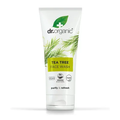 Гель для вмивання Dr. Organic з екстрактом чайного дерева, 200 мл