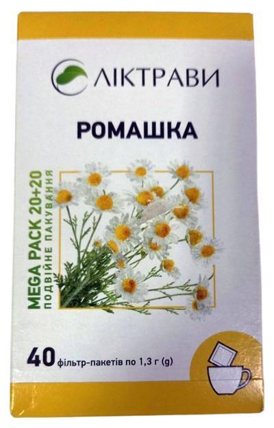 Ромашка фиточай по 1.3 г №40 (20+20) в фил.-пак.