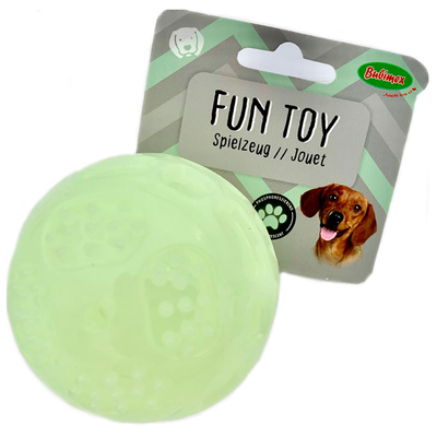 Игрушка Bubimex фосфористентный шар для собак, 6 см