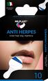 Набор пластырей медицинских Milplast Anti herpes от герпеса 14 мм, 10 штук