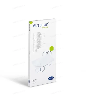 Пов'язка Atrauman Silicone атравматична 10 см х 20 см, 5 штук