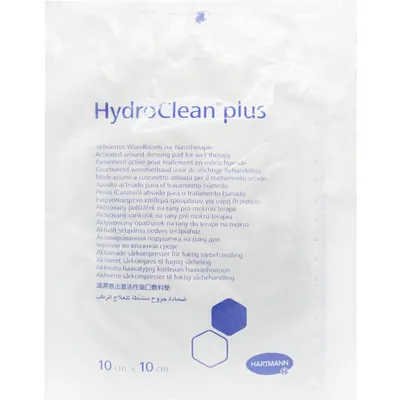 Пов'язка стерильна HydroClean plus активована на рану для терапії у вологому середовищі розмір 10 см х 10 см, 10 штук