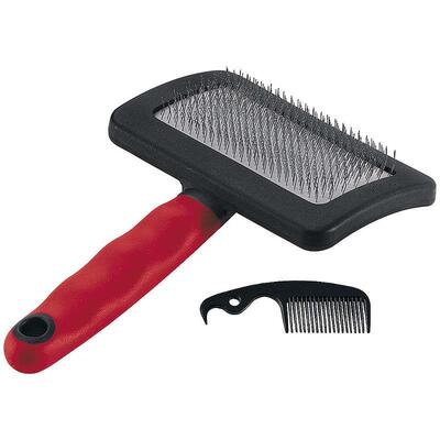 Щетка Ferplast 5944 GRO SLICKER с дополнительной расческой для очистки, для кошек и собак