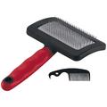 Щетка Ferplast 5944 GRO SLICKER с дополнительной расческой для очистки, для кошек и собак