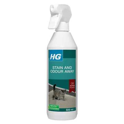 Спрей HG Stain and Odour Away для виведення плям і неприємного запаху від котів, 500 мл