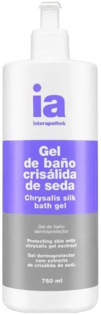 Гель для душу Interapothek Silk тонізуючий з екстрактом шовку для пружності шкіри, з дозатором, 750 мл