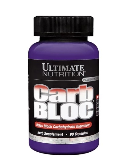 Блокатор углеводов Ultimate Nutrition Carb Bloc, єкстракт белой фасоли, 90 капсул