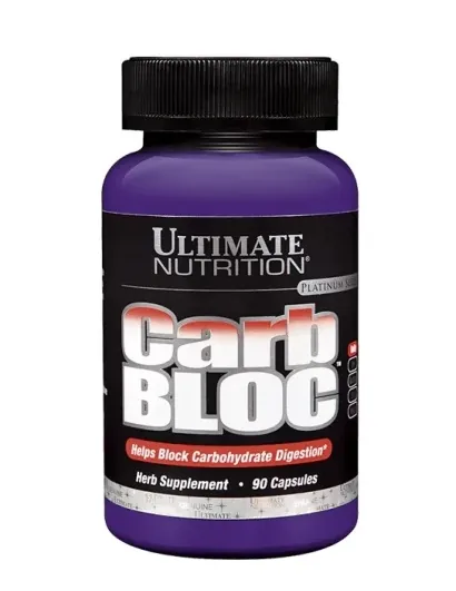 Блокатор вуглеводів Ultimate Nutrition Carb Bloc, екстракт білої квасолі, 90 капсул