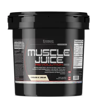 Гейнер Ultimate Nutrition Muscle Juice 2600 Revolution, печиво-крем, 5040 г