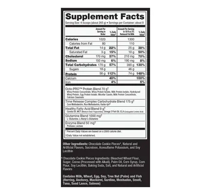 Гейнер Ultimate Nutrition Muscle Juice 2600 Revolution, печиво-крем, 5040 г