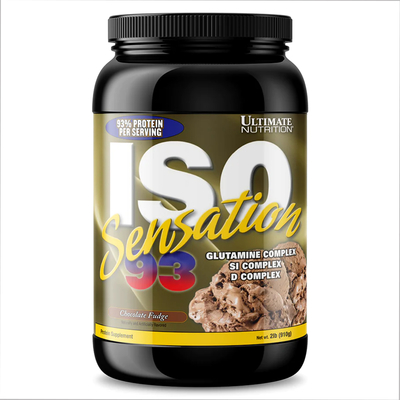 Изолят сывороточного протеина Ultimate Nutrition ISO Sensation 93, шоколадная помадка, 910 г