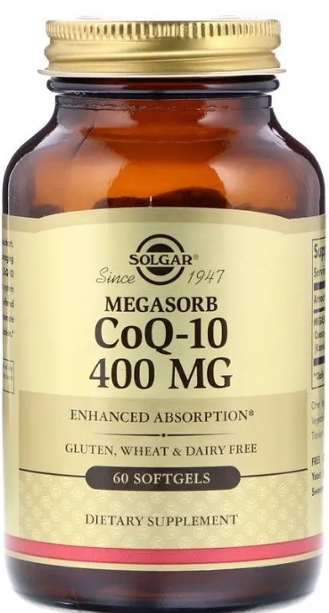 Solgar Коэнзим Q-10 МегаСорб 400 мг, 60 капсул