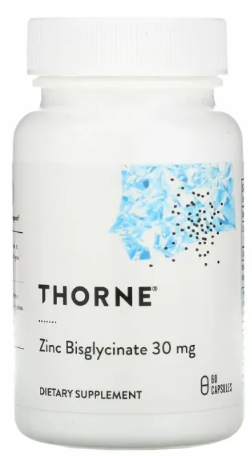 Цинк Бісгліцинат Thorne Research Zinc Bisglycinate 30 мг капсули №60