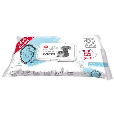 Салфетки влажные M-Pets Pet Cleaning Wipes Anti-Bacterial антибактериальные для собак и кошек всех возрастов, 30 штук