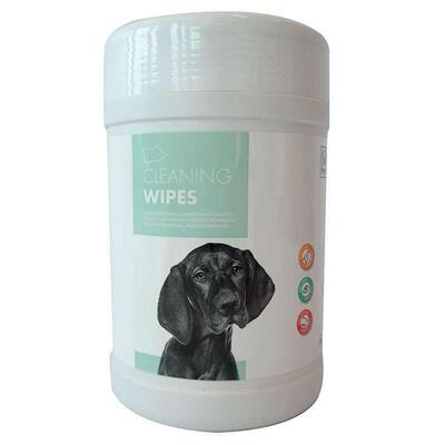 Серветки вологі M-Pets Pet Cleaning Wipes для підтримки чистоти вух, носа, очей у собак і котів, 80 штук