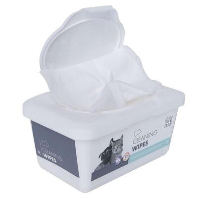 Салфетки влажные M-Pets Pet Cleaning Wipes для кожи и шерсти собак и кошек любого возраста разных пород, 80 штук