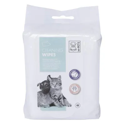 Серветки вологі M-Pets Pet Cleaning Wipes очищаючі для котів, собак і гризунів, 40 штук