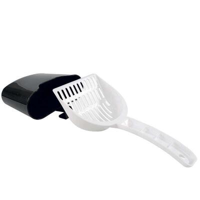 Совок M-Pets Scoop&Holder з тримачем для котячого туалету, 16х7х23 см