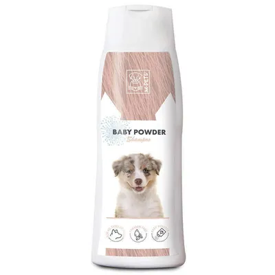 Шампунь M-Pets Baby Powder для всіх типів шерсті собак всіх порід, з ароматом дитячої присипки, 250 мл
