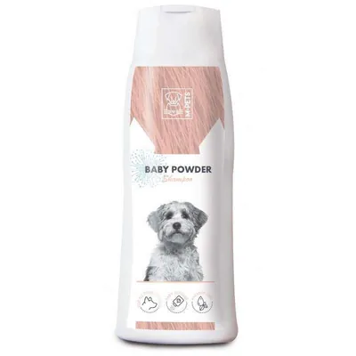 Шампунь M-Pets Baby Powder для всіх типів шерсті собак всіх порід, з ароматом дитячої присипки, 250 мл