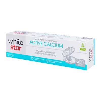 Зубна паста White Star Активний кальцій, 100 мл