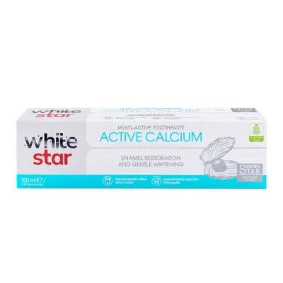 Зубна паста White Star Активний кальцій, 100 мл