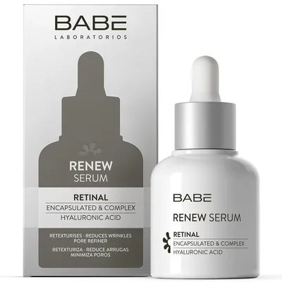Сироватка для обличчя Babe Laboratorios Оновлююча з ретиналем від зморшок, 30 мл