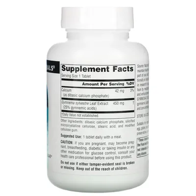 Джимнема Source Naturals Gymnema Sylvestre 450 мг, 120 таблеток