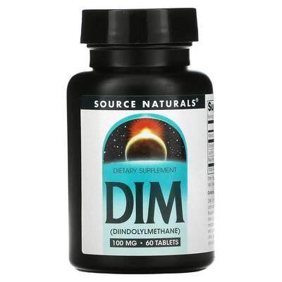 Дииндолилметан Source Naturals DIM 100 мг, 60 таблеток