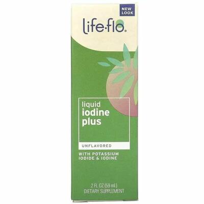 Йод плюс Life Flo Liquid Iodine Plus без ароматизаторов, 59 мл