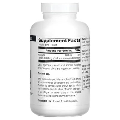 Кальцій Source Naturals Calcium, 250 таблеток
