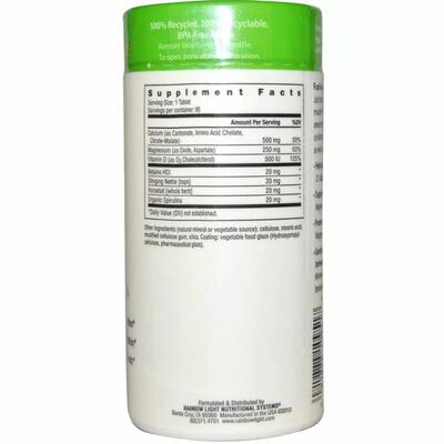 Кальций, Магний и витамин Д3 Rainbow Light Calcium With Magnesium & Vitamin D3, 90 таблеток
