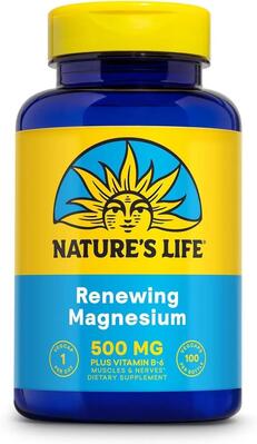 Магний Nature's Life Magnesium 500 мг, 100 капсул