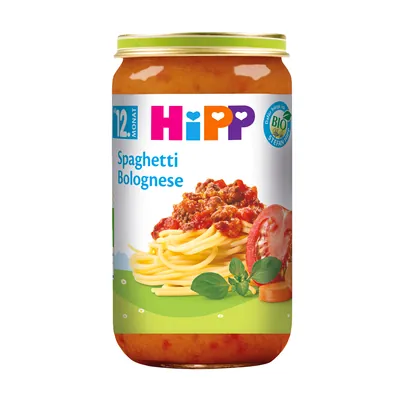 Пюре м’ясо-овочеве HiPP Organic Паста Болоньєзе з 12 місяців, 250 г