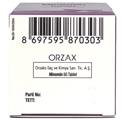 Комплекс для женщин при менопаузе Orzax Minomin, 60 таблеток