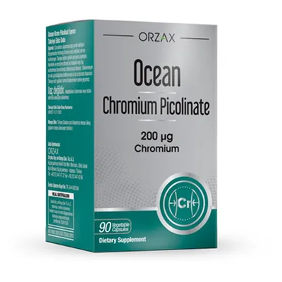 Хром піколінат Orzax Ocean Chromium Picolinate 200 мкг, 90 капсул