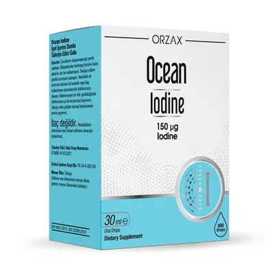 Йод Orzax Ocean Iodine 150 мкг краплі по 30 мл у флак.