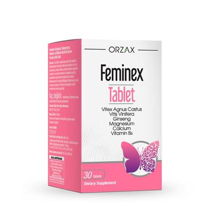 Комплекс для зменшення симптомів ПМС Orzax Feminex, 30 таблеток