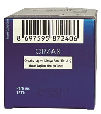 Комплекс для чоловіків Orzax Ocean Capillus Men, 60 таблеток