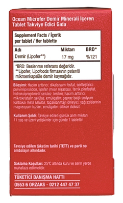 Железо Orzax Ocean Microfer, 30 таблеток