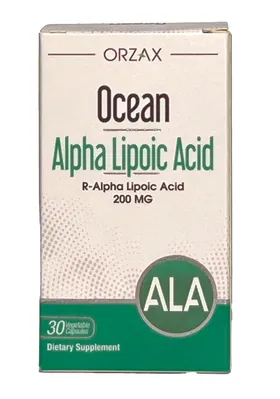 Альфа-ліпоєва кислота Orzax Ocean Alpha Lipoic Acid 200 мг, 30 капсул