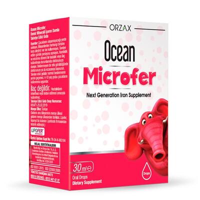 Залізо для дітей Orzax Ocean Microfer краплі по 30 мл у флак.