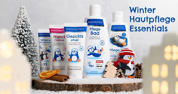 Набор Paediprotect Зимний детский (крем от непогоды 30 мл + крем для рук 75 мл + крем для лица 75 мл + масло 200 мл + пена 250 мл + грелка)
