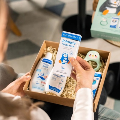 Набір Paediprotect Привіт малюк (крем захисний 50 мл + піна 250 мл + олія 200 мл + крем інтенсивний 75 мл + прорізувач)