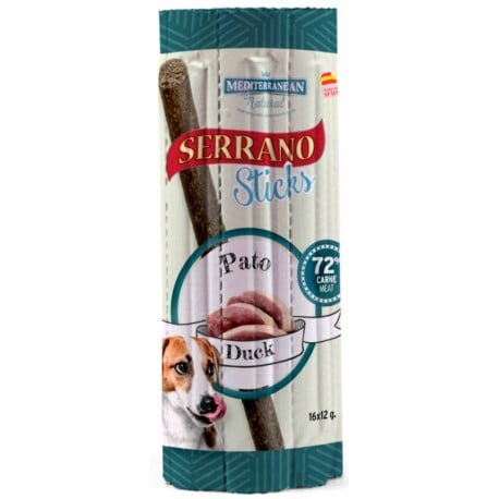 Лакомство для собак Mediterranean Natural Serrano sticks палочки с уткой, 16 штук