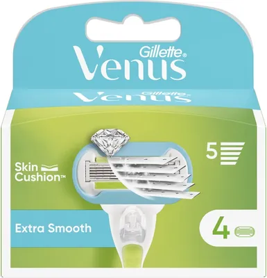 Картриджі змінні для гоління (леза) Venus 5 Extra Smooth Embrace, 4 шт