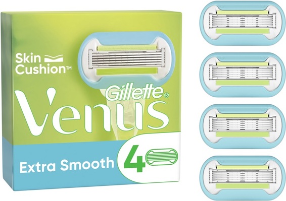 Картриджи сменные для бритья (лезвия) Venus 5 Extra Smooth Embrace, 4 шт