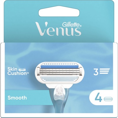 Картриджи сменные для бритья (лезвия) Venus 3 Smooth, 4 шт