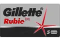 Леза Gillette Rubie двосторонні, 5 шт