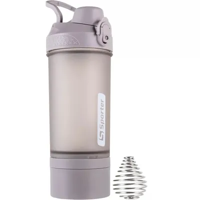 Шейкер Sporter Shaker 1109 сірий матовий, 550 мл